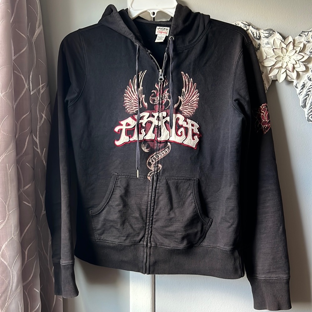 Lucky Brand zip front hoodie